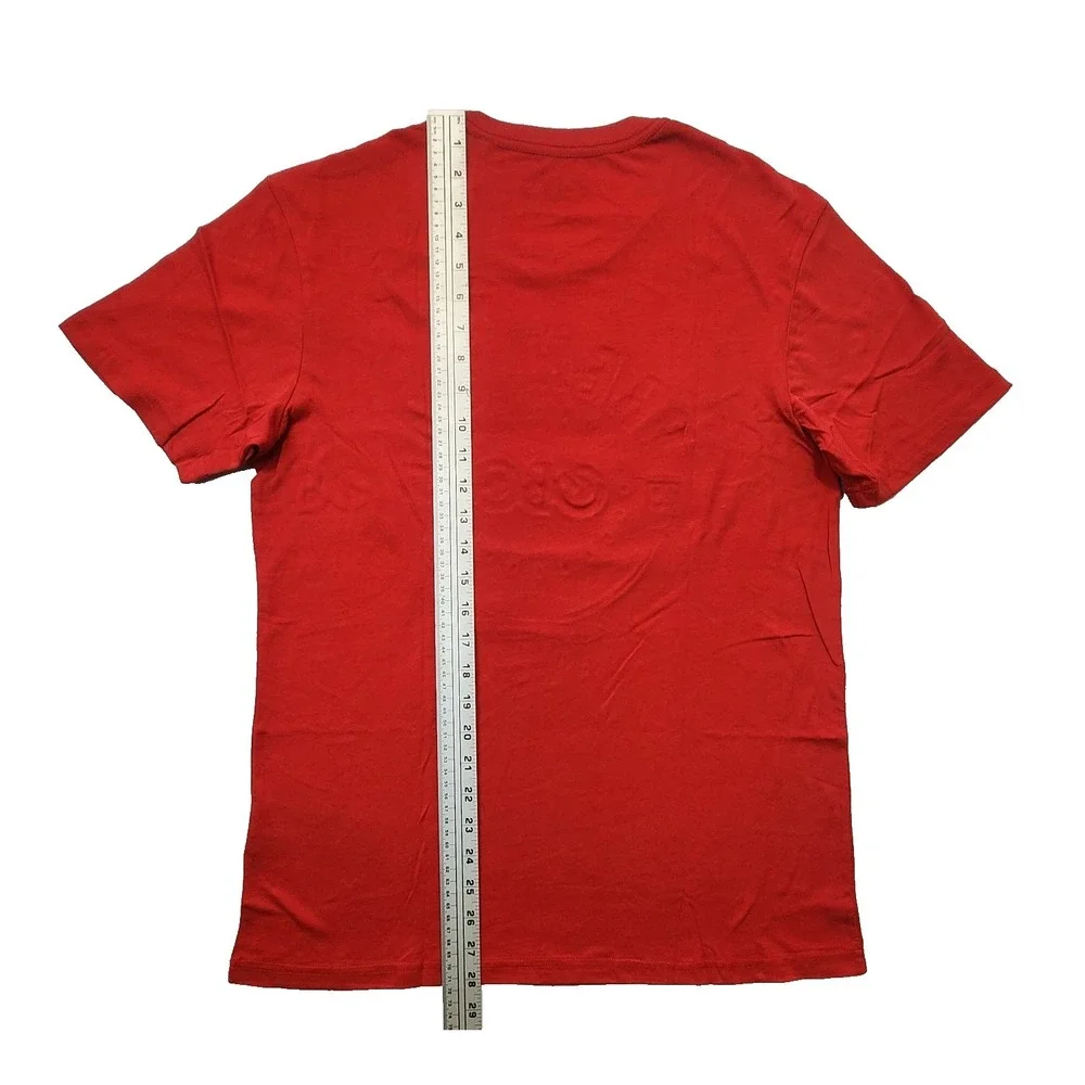 G by GUESS Los Angeles Men's Short Sleeve T-Shirt Size M Samuel Logo Tee Red - Picture 2 of 7